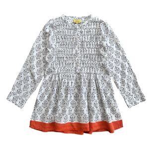 Roberta Roller Rabbit 3/4 Sleeve Tunic Blouse Top, Size XS, White